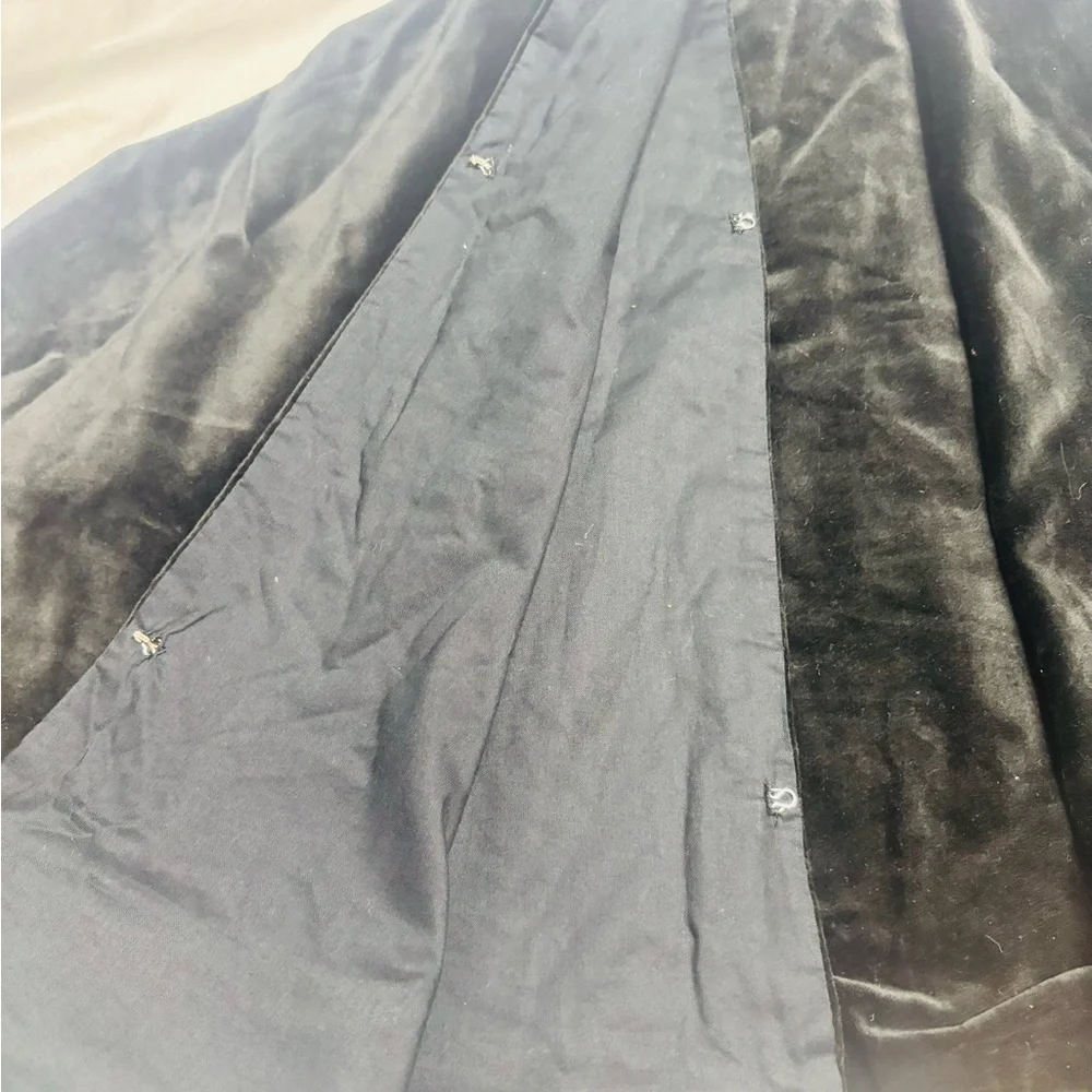 West Elm Velvet Leopard Trim Beaded Tree skirt